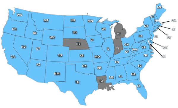 RLC Areas Served USA
